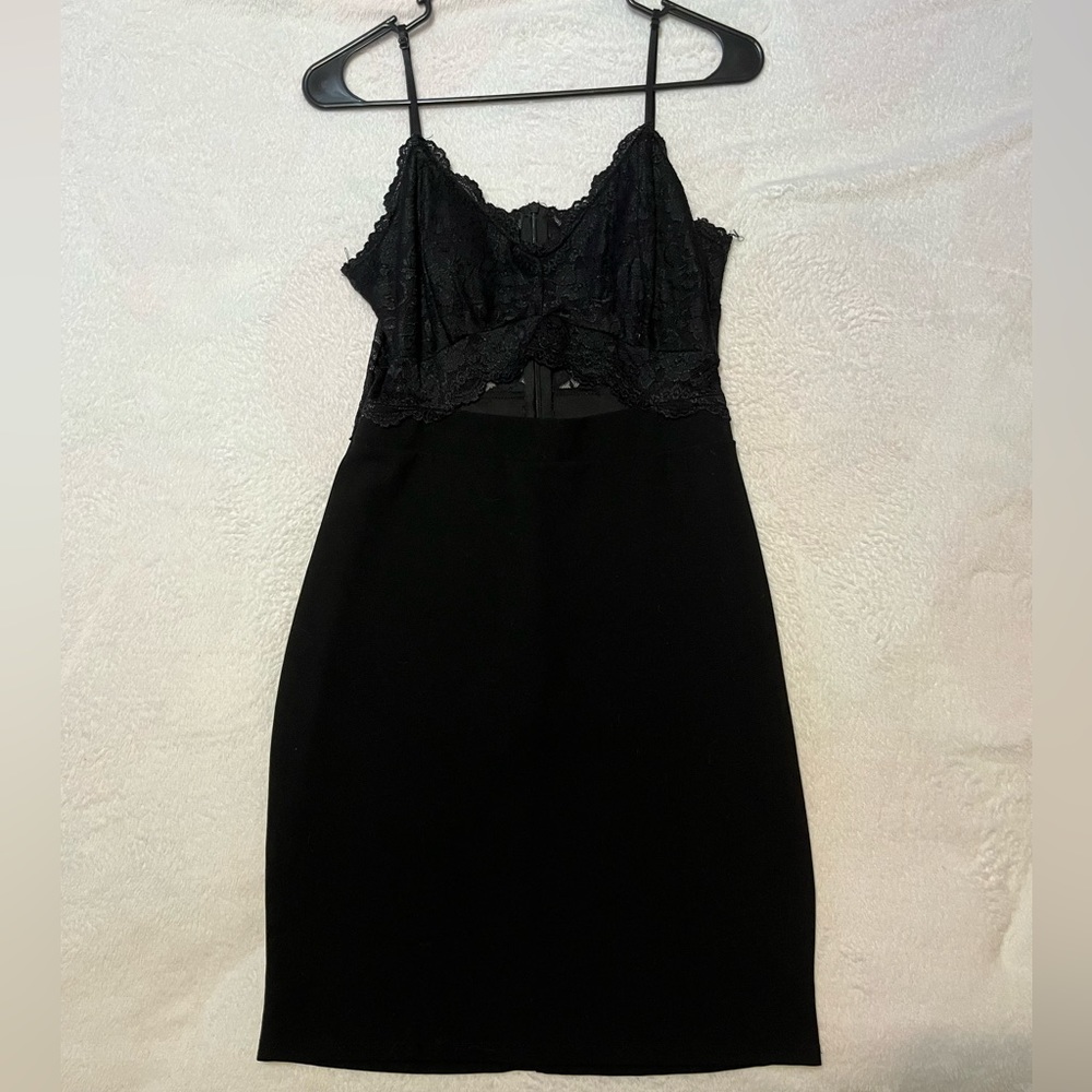 O’Delilah Black Lace slip-dress